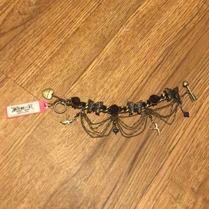 Betsey Johnson Butterfly and Dove Charm bracelet